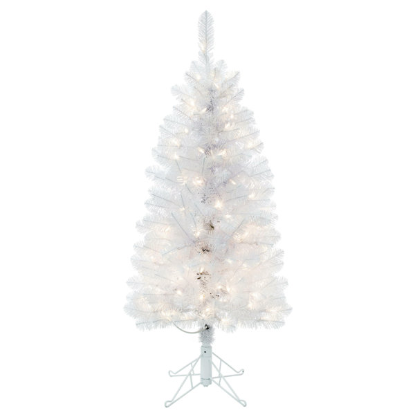 Vickerman Sparkle White Spruce Pencil Artificial Christmas Tree